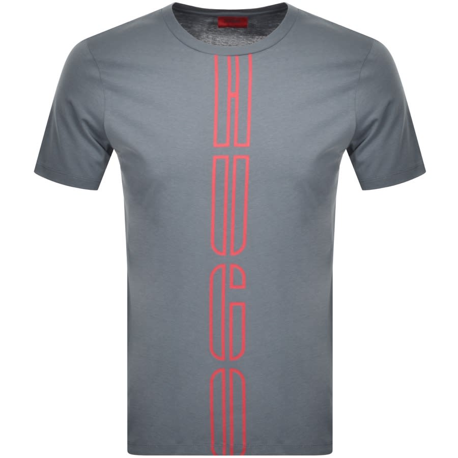 Alternative Image for ProductHUGO Darlon Crew Neck Short Sleeve T Shirt Grey1